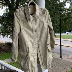Italian Overcoat spy jacket medium with epaulets